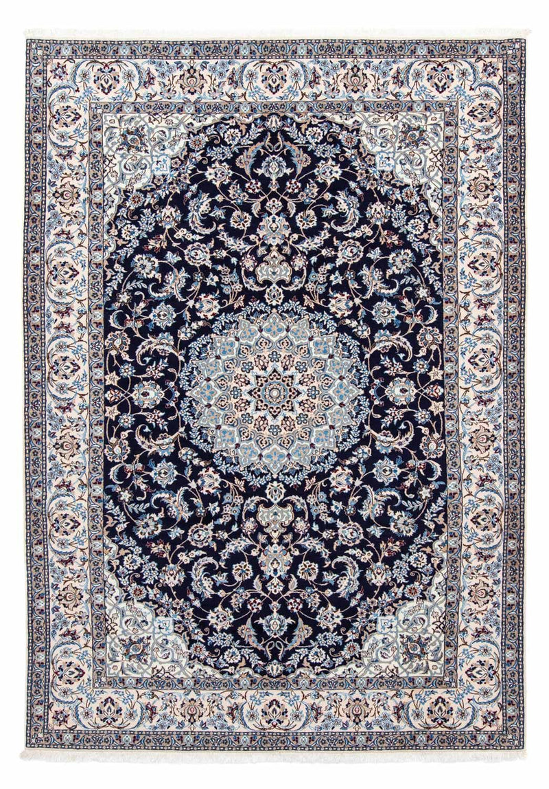 Perzisch tapijt - Nain - Koninklijk - 300 x 202 cm - donkerblauw