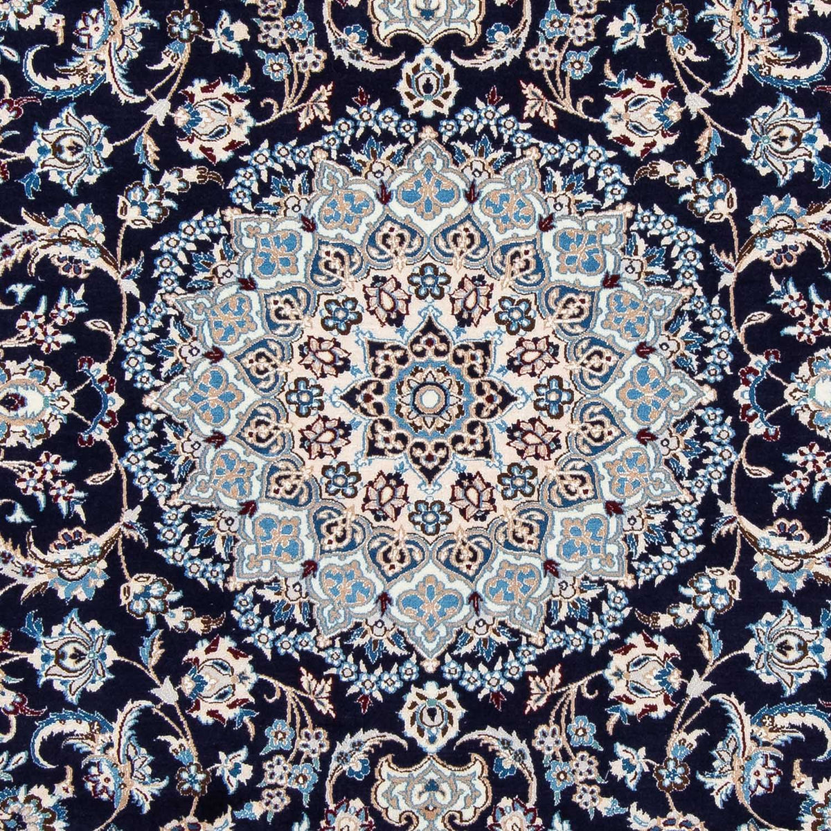 Perzisch tapijt - Nain - Koninklijk - 300 x 202 cm - donkerblauw