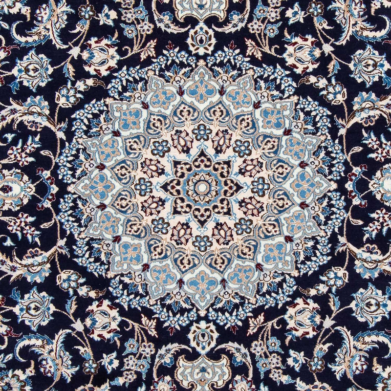 Perzisch tapijt - Nain - Koninklijk - 300 x 202 cm - donkerblauw