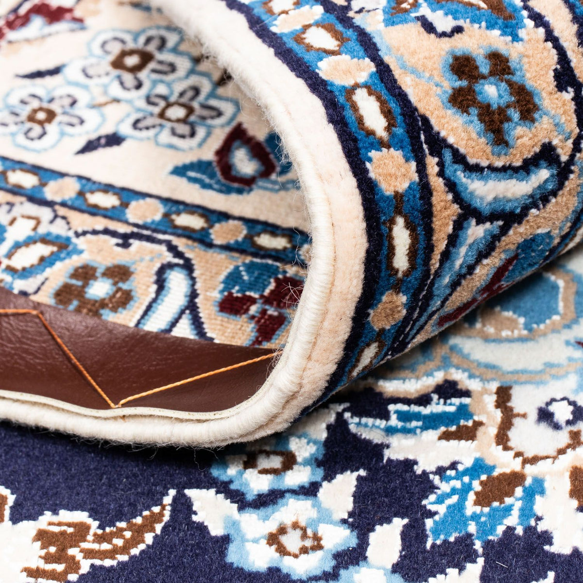 Perzisch tapijt - Nain - Koninklijk - 300 x 202 cm - donkerblauw