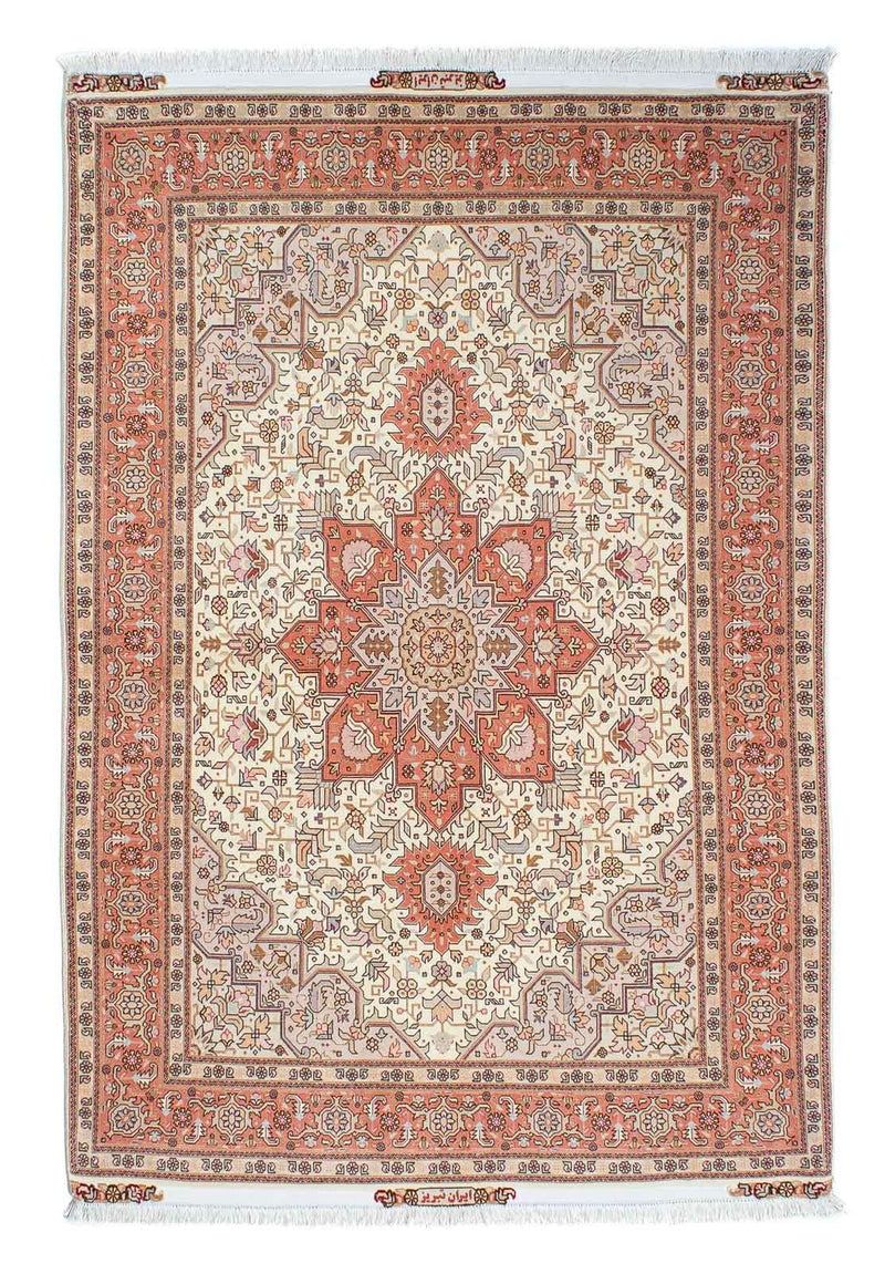 Perzisch tapijt - Tabriz - Royal - 212 x 148 cm - beige