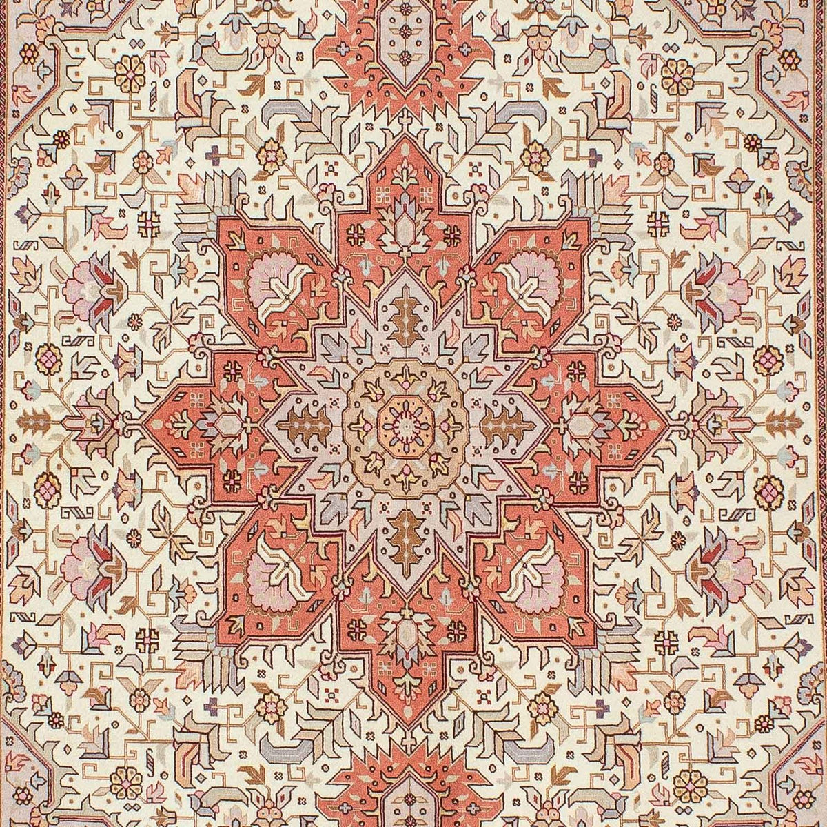 Perzisch tapijt - Tabriz - Royal - 212 x 148 cm - beige