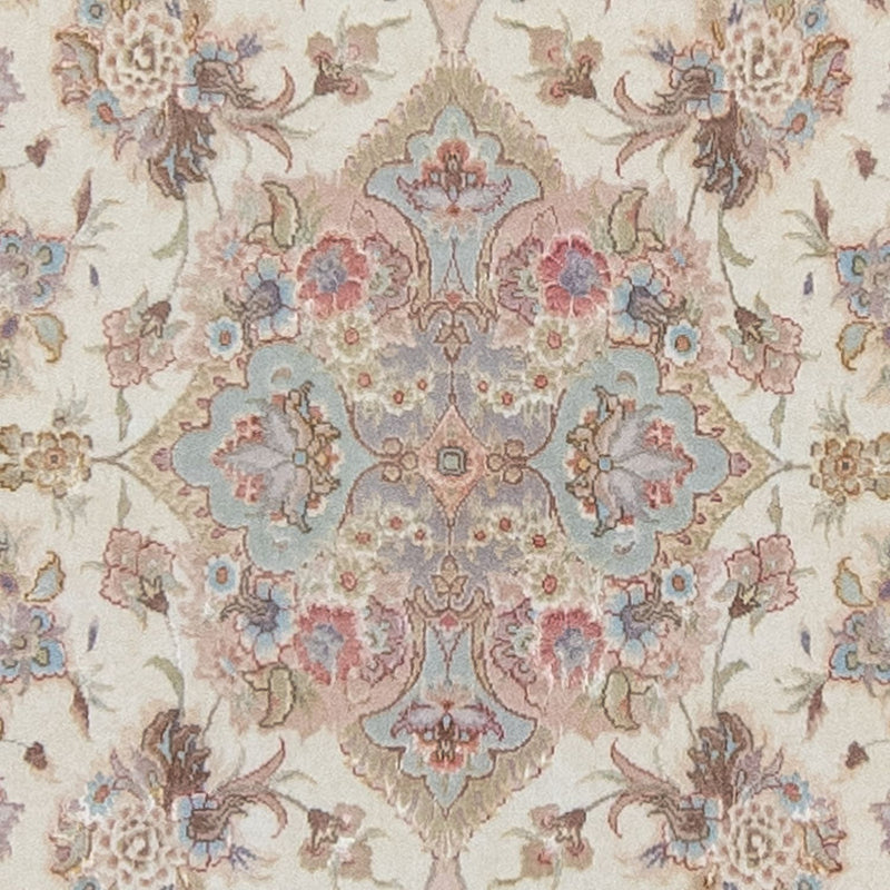 Loper Perzisch tapijt - Tabriz - Royal - 358 x 91 cm - beige