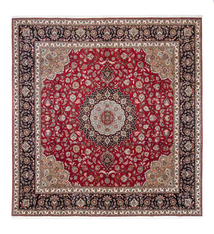 Perzisch tapijt - Tabriz vierkant  - 303 x 300 cm - donkerrood