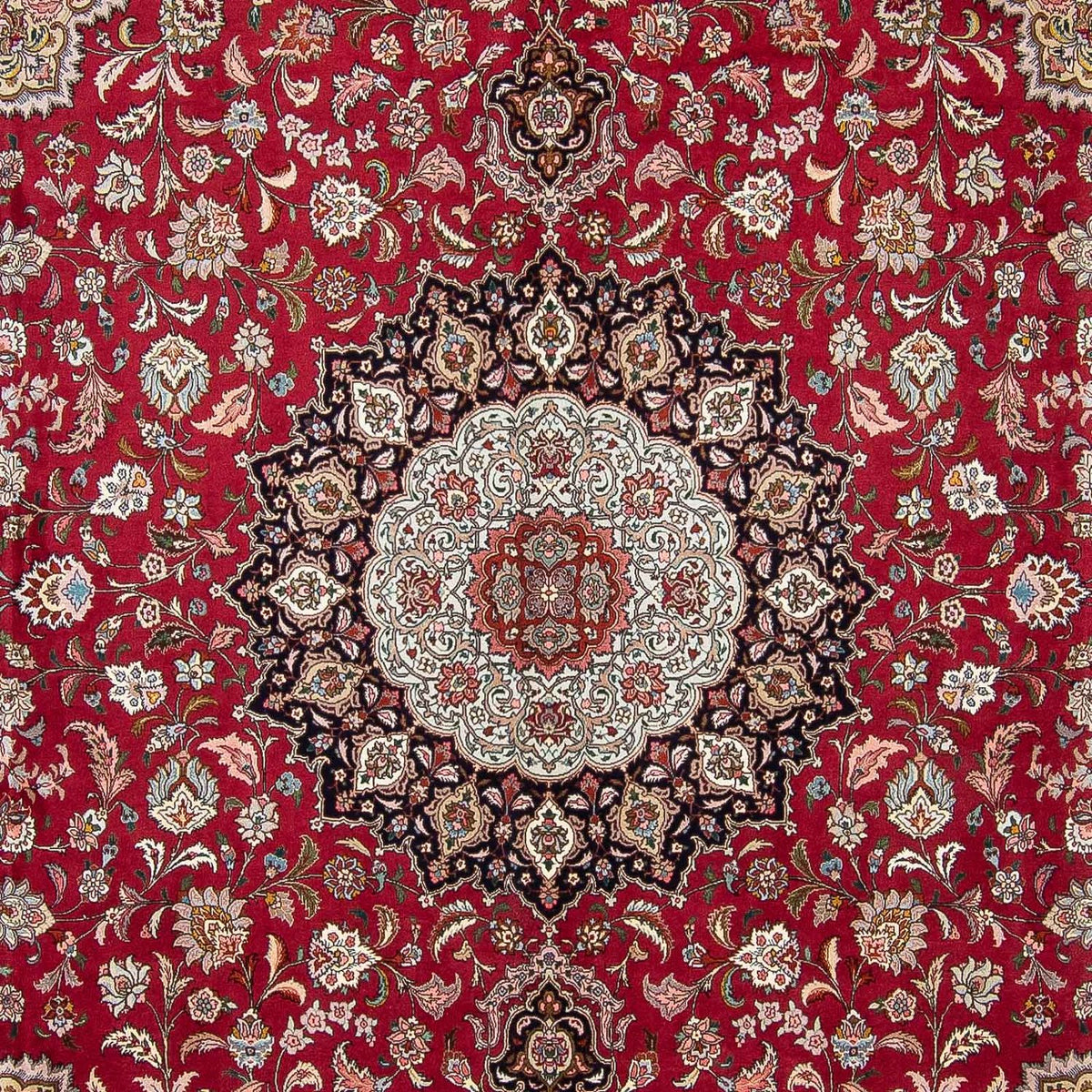 Perzisch tapijt - Tabriz vierkant  - 303 x 300 cm - donkerrood