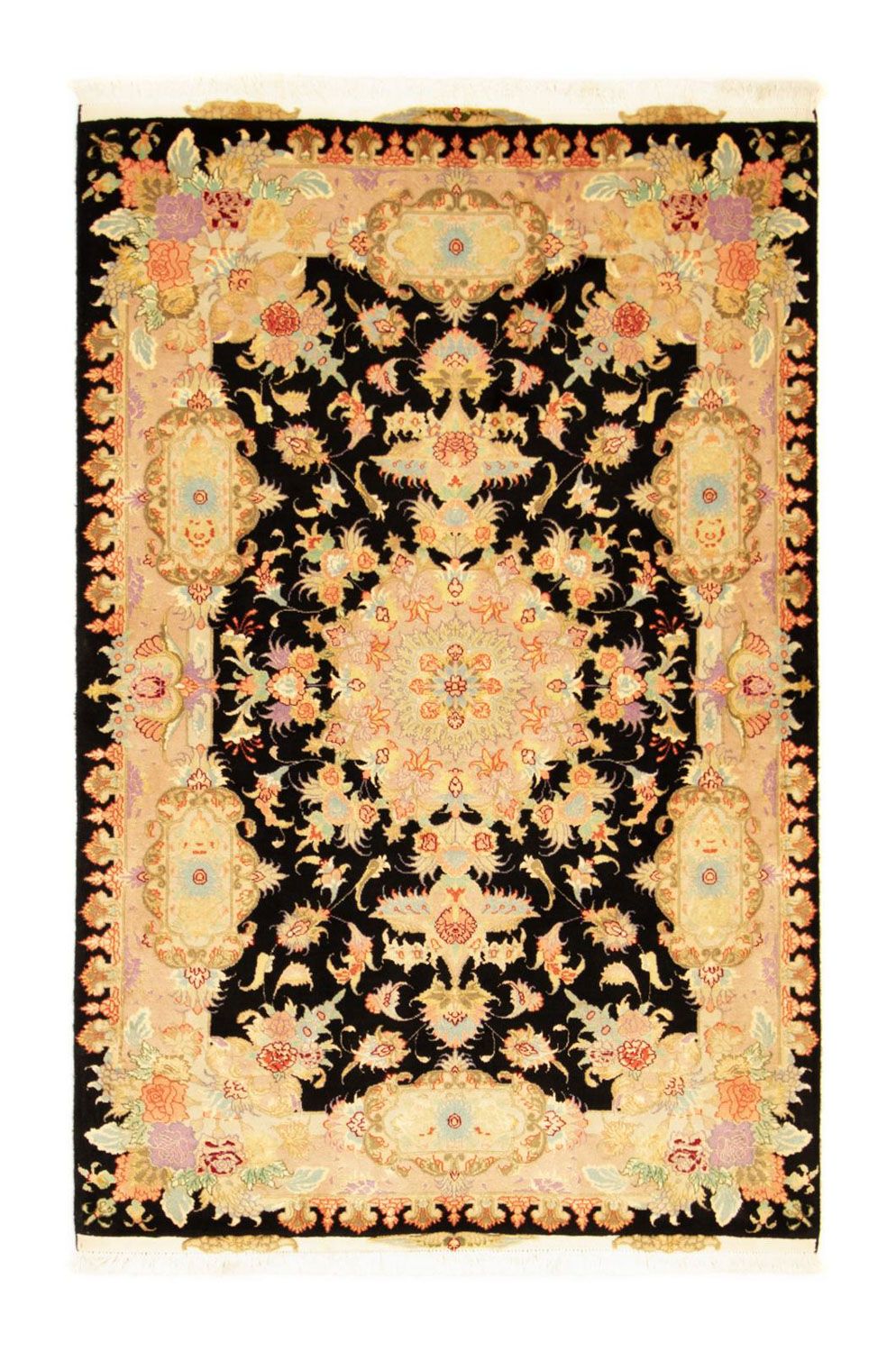Perzisch tapijt - Tabriz - Royal - 152 x 102 cm - zwart