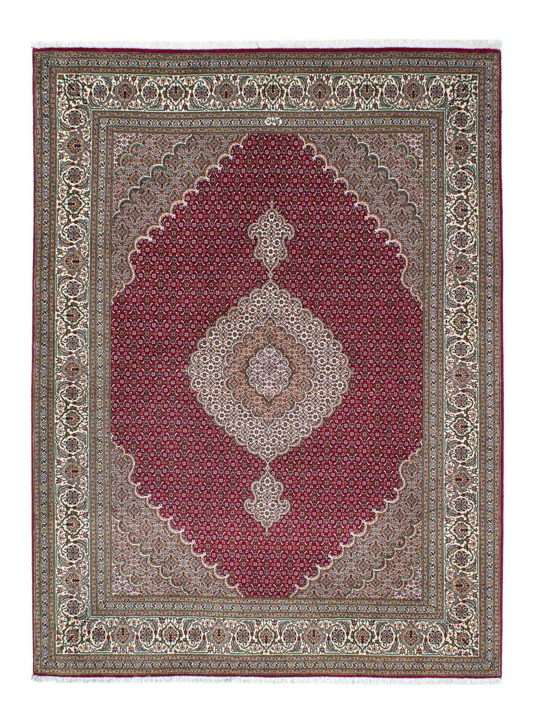 Perzisch tapijt - Tabriz - 208 x 152 cm - donkerrood
