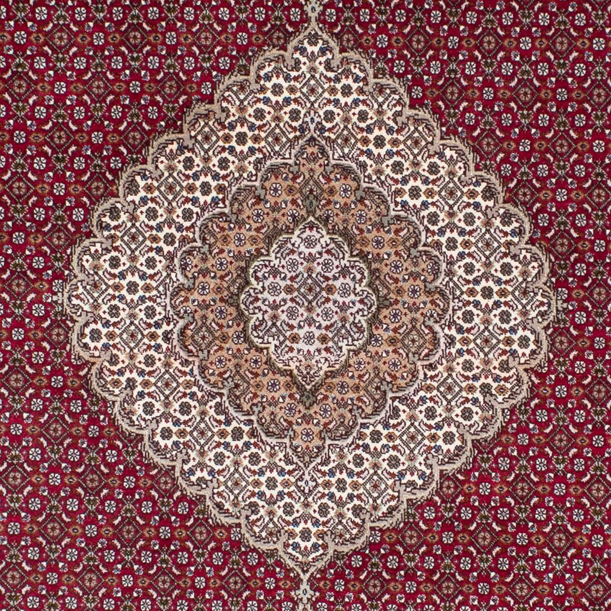 Perzisch tapijt - Tabriz - 208 x 152 cm - donkerrood
