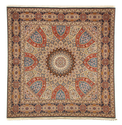 Perzisch tapijt - Tabriz - Royal vierkant  - 254 x 248 cm - veelkleurig
