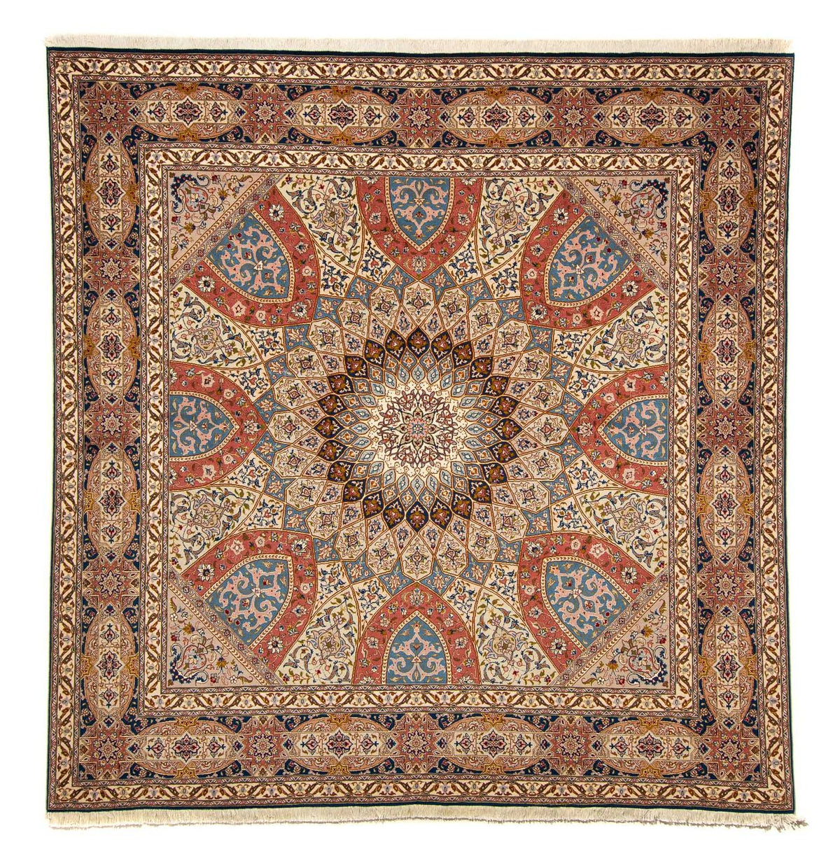 Perzisch tapijt - Tabriz - Royal vierkant  - 254 x 248 cm - veelkleurig