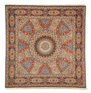 Perzisch tapijt - Tabriz - Royal vierkant  - 254 x 248 cm - veelkleurig