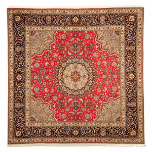 Perzisch tapijt - Tabriz - Royal vierkant  - 257 x 254 cm - rood