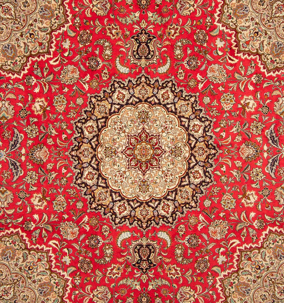 Perzisch tapijt - Tabriz - Royal vierkant  - 257 x 254 cm - rood