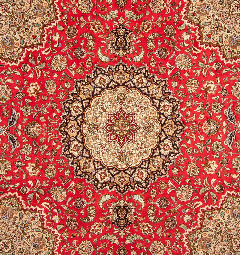 Perzisch tapijt - Tabriz - Royal vierkant  - 257 x 254 cm - rood