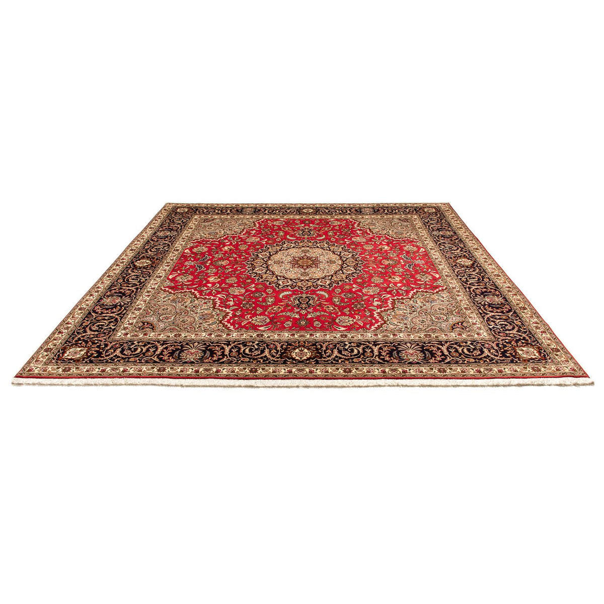 Perzisch tapijt - Tabriz - Royal vierkant  - 257 x 254 cm - rood