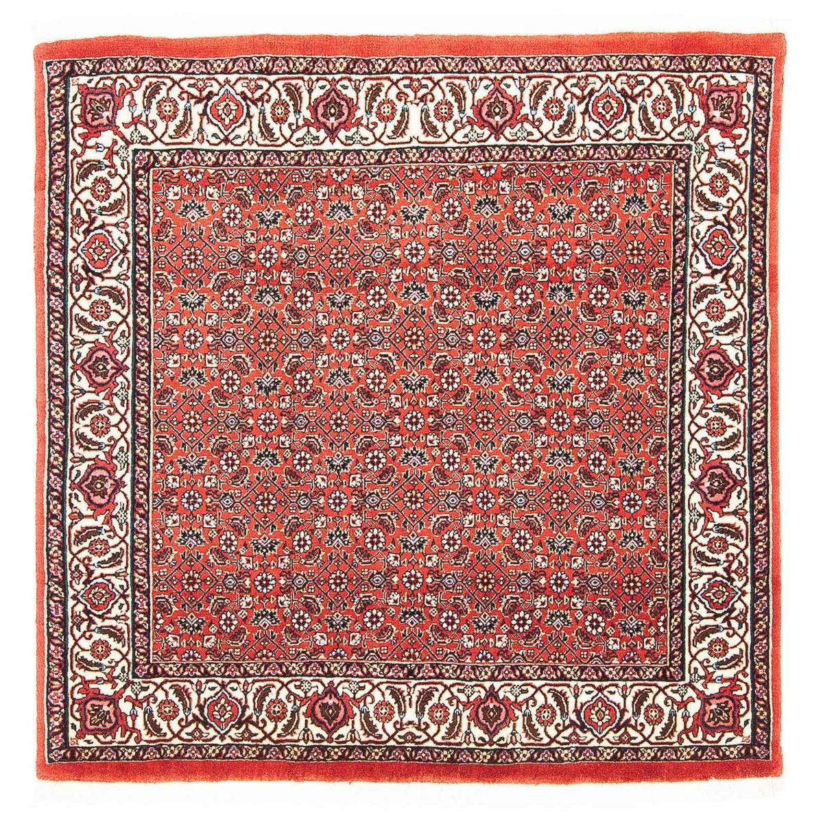 Perzisch tapijt - Bijar vierkant  - 97 x 95 cm - rood