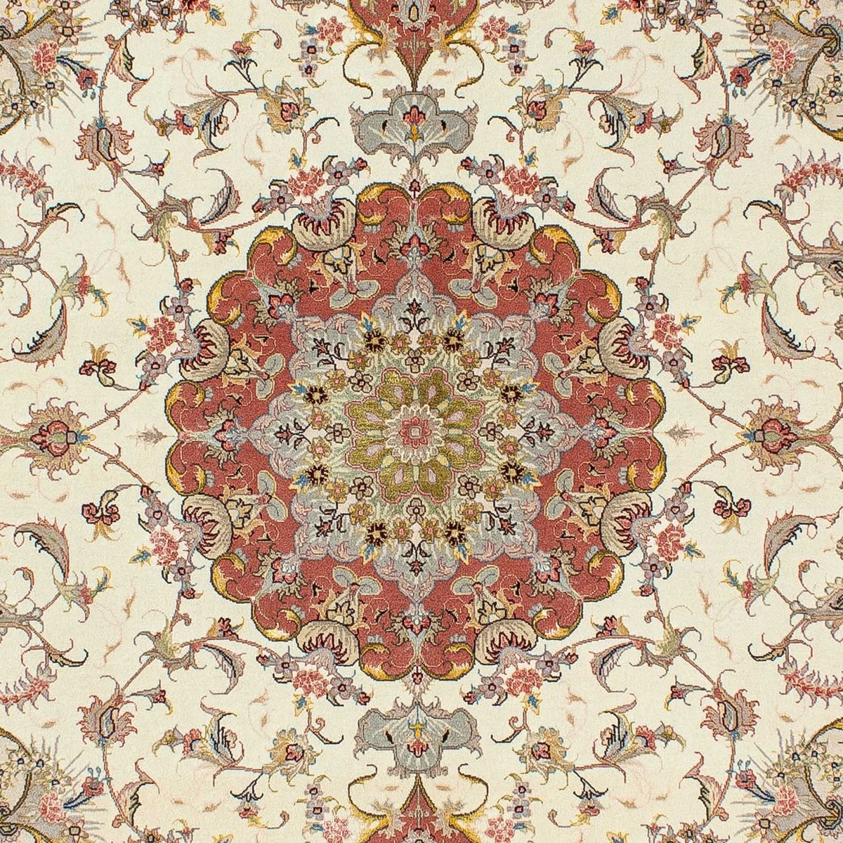 Perzisch tapijt - Tabriz - Royal - 198 x 150 cm - beige
