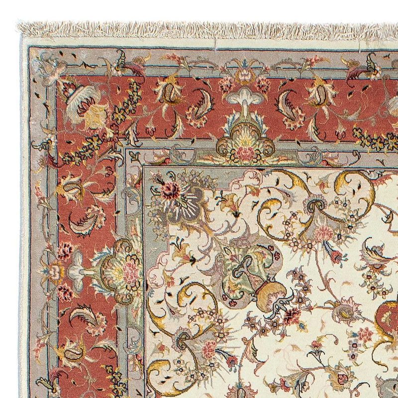 Perzisch tapijt - Tabriz - Royal - 198 x 150 cm - beige
