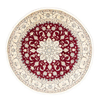 Perzisch tapijt - Nain rond  - 245 x 245 cm - donkerrood