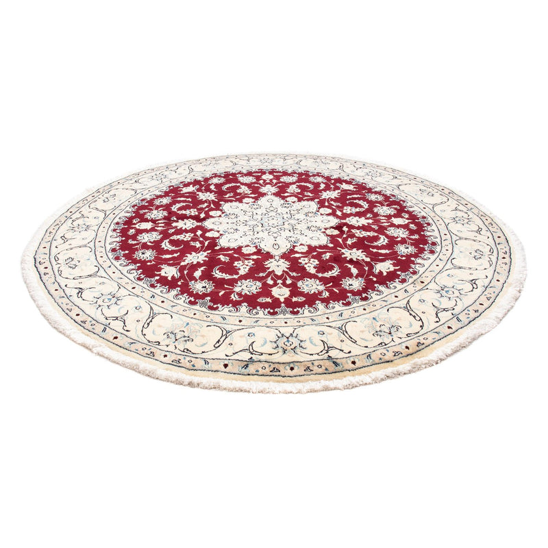Perzisch tapijt - Nain rond  - 245 x 245 cm - donkerrood