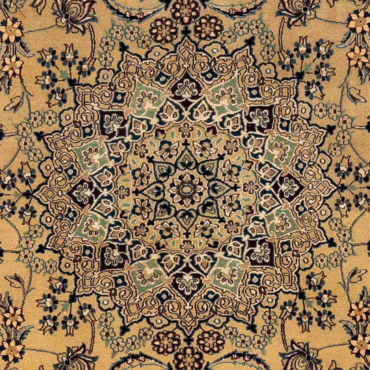 Perzisch tapijt - Nain - Koninklijk - 343 x 242 cm - lichtbruin