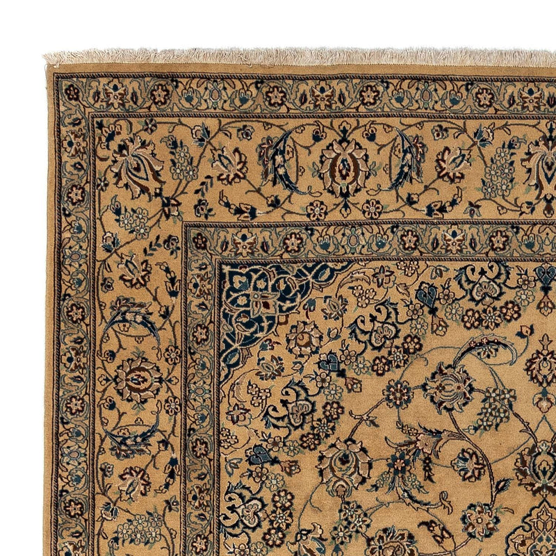 Perzisch tapijt - Nain - Koninklijk - 343 x 242 cm - lichtbruin