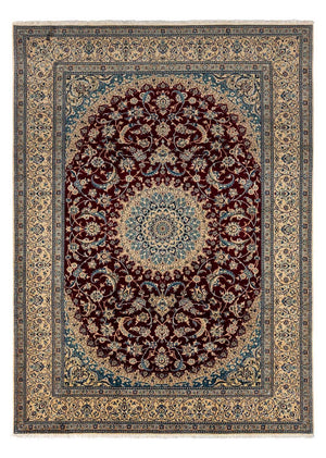 Perzisch tapijt - Nain - Koninklijk - 344 x 245 cm - donkerrood