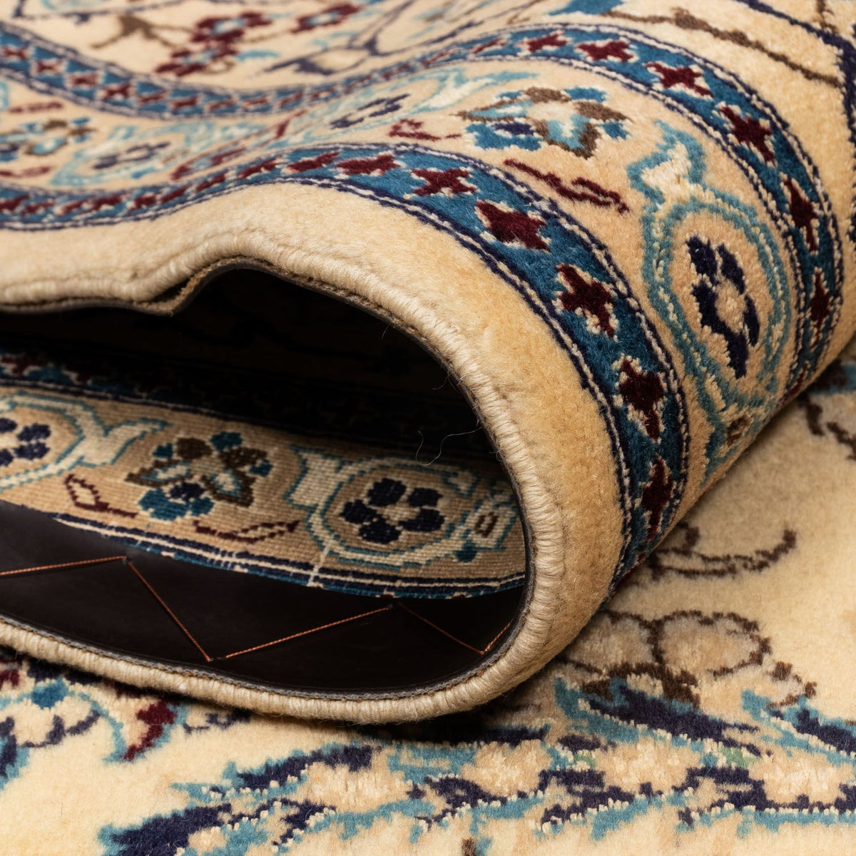 Perzisch tapijt - Nain - Koninklijk - 353 x 248 cm - donker beige