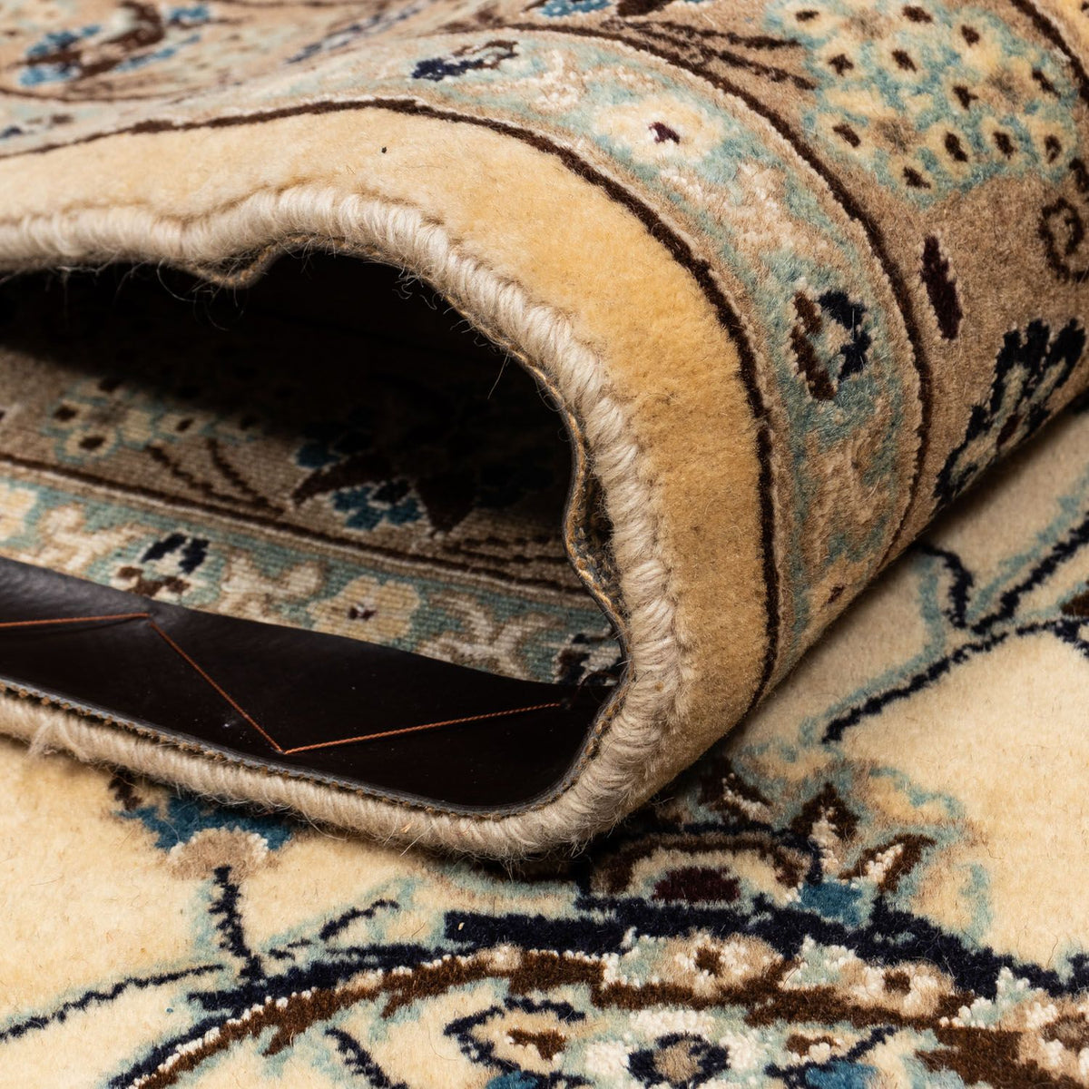 Perzisch tapijt - Nain - Koninklijk - 342 x 250 cm - donker beige