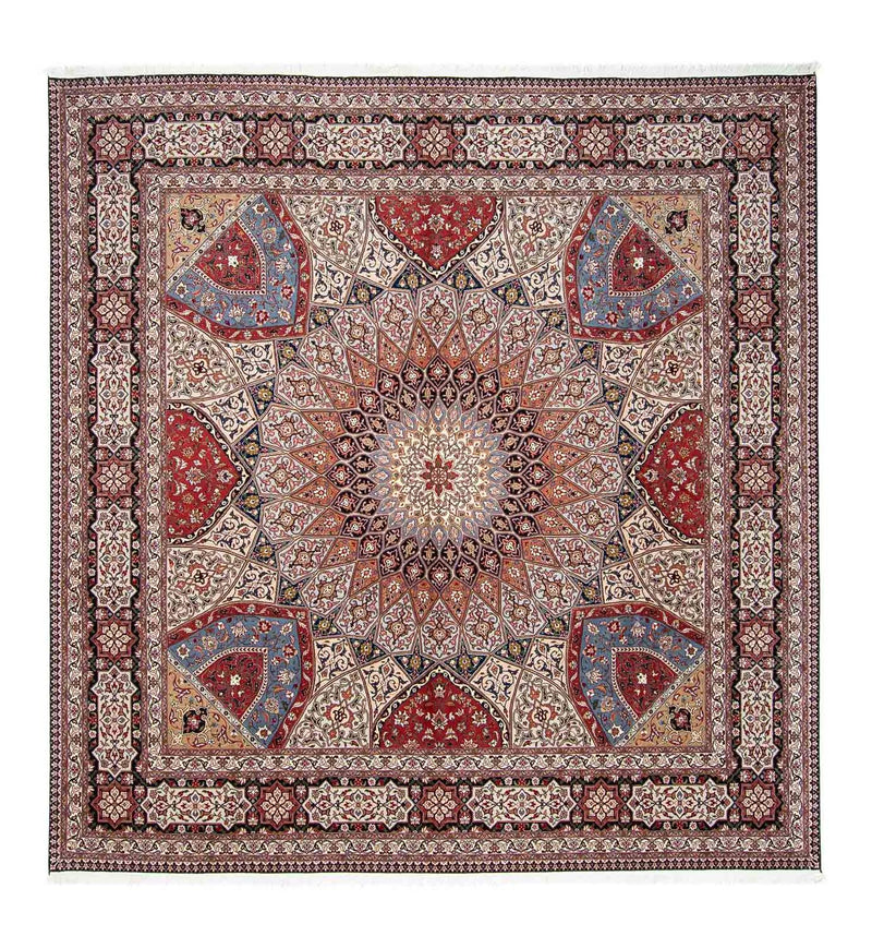 Perzisch tapijt - Tabriz - Royal vierkant  - 300 x 298 cm - veelkleurig
