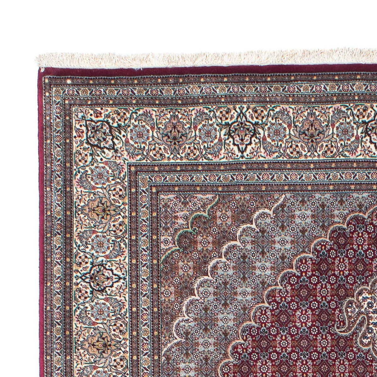 Perzisch tapijt - Tabriz - 210 x 152 cm - donkerrood