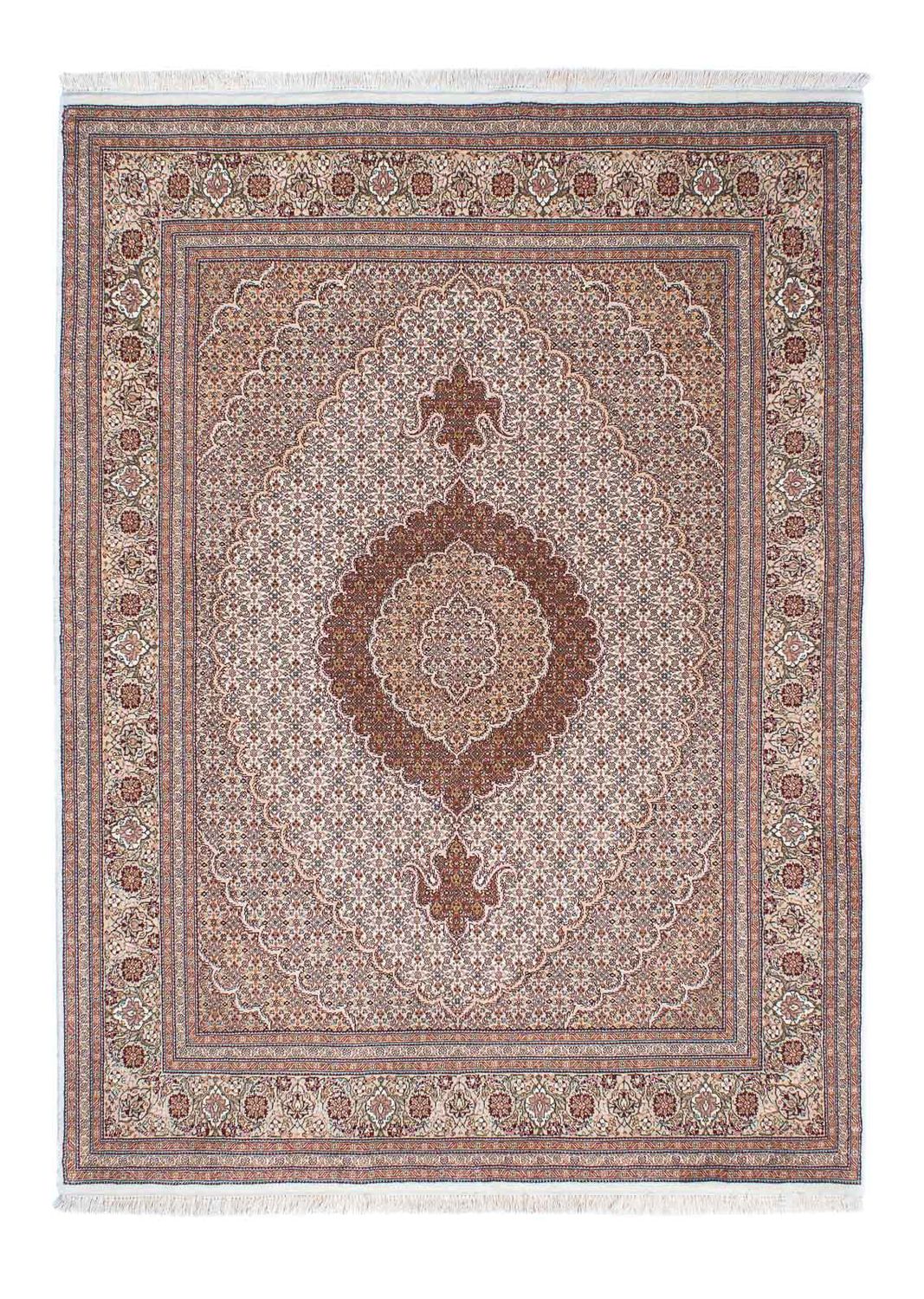 Perzisch tapijt - Tabriz - 214 x 154 cm - lichtbruin