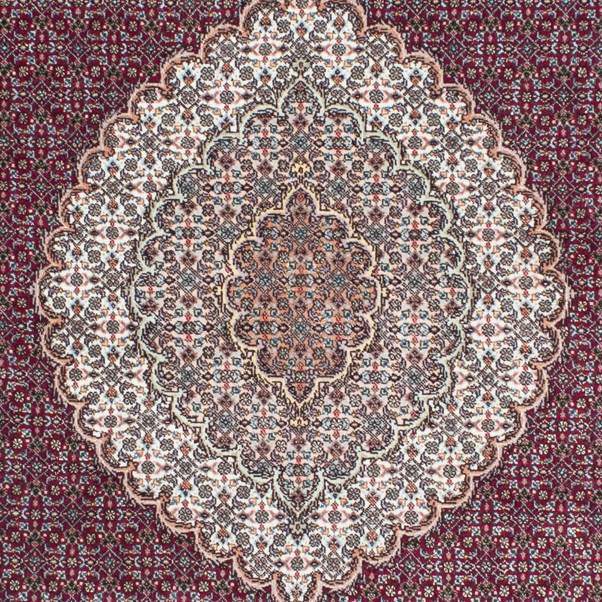 Perzisch tapijt - Tabriz - 206 x 153 cm - donkerrood