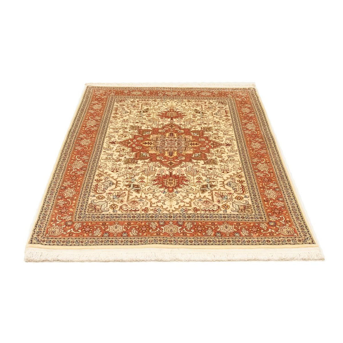 Perzisch tapijt - Tabriz - Royal - 150 x 103 cm - beige