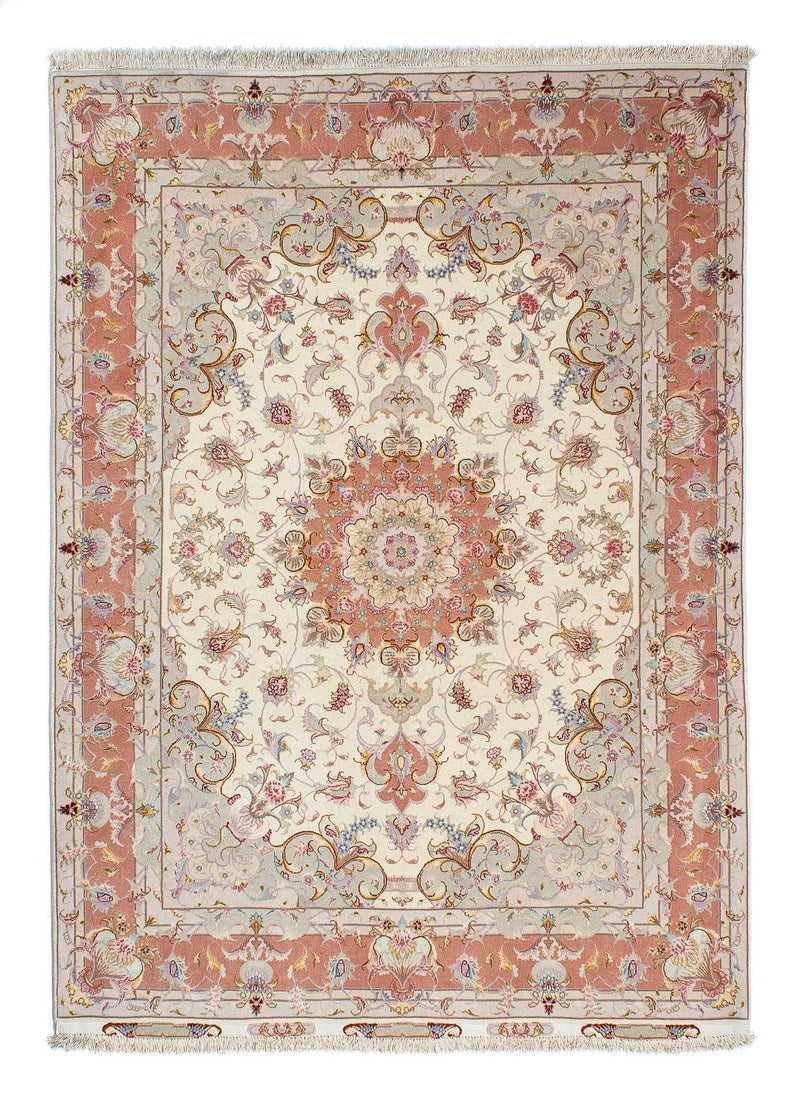 Perzisch tapijt - Tabriz - Royal - 205 x 152 cm - beige
