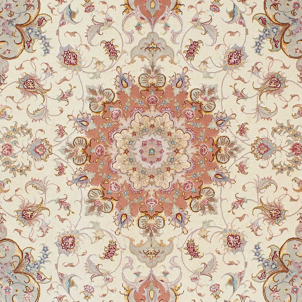 Perzisch tapijt - Tabriz - Royal - 205 x 152 cm - beige
