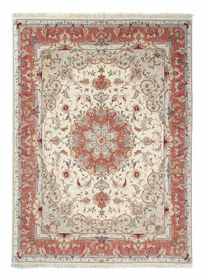 Perzisch tapijt - Tabriz - Royal - 202 x 151 cm - beige