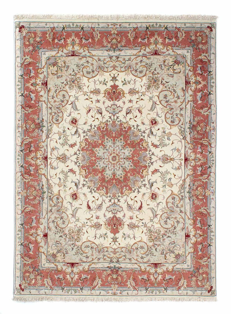 Perzisch tapijt - Tabriz - Royal - 202 x 151 cm - beige