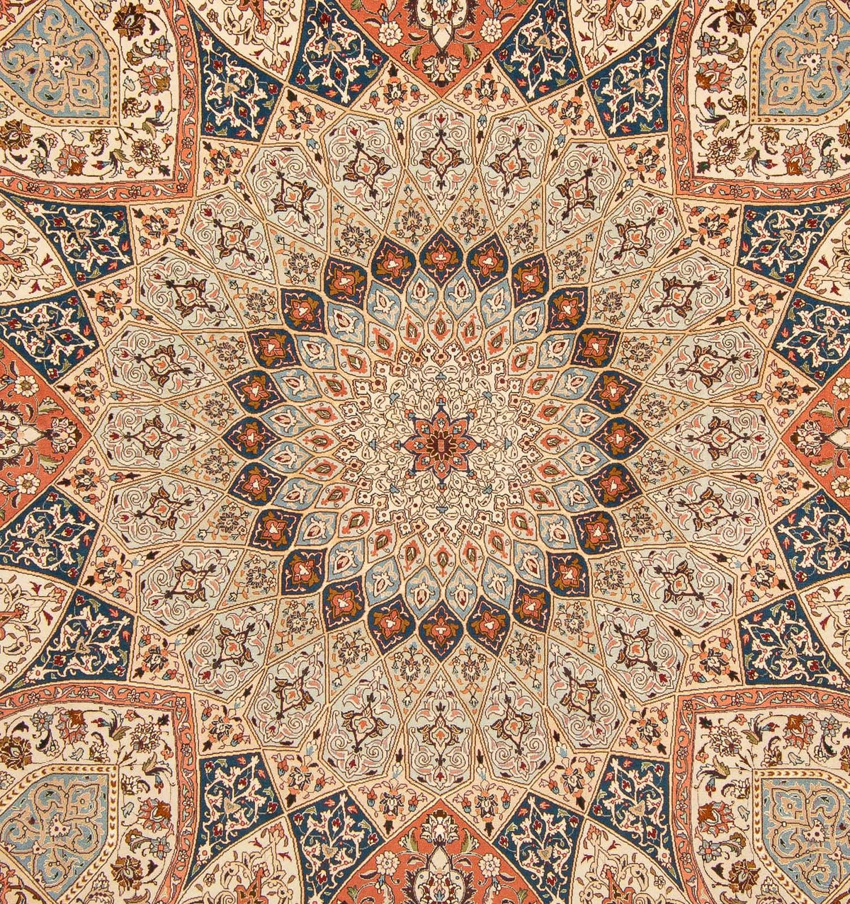 Perzisch tapijt - Tabriz - Royal vierkant  - 264 x 253 cm - lichtbruin