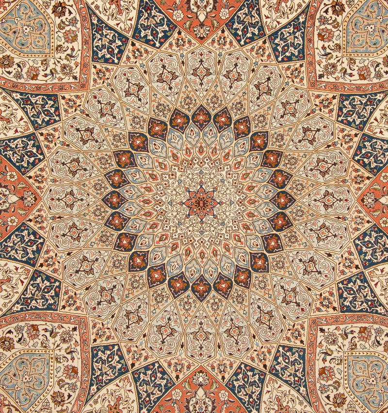 Perzisch tapijt - Tabriz - Royal vierkant  - 264 x 253 cm - lichtbruin