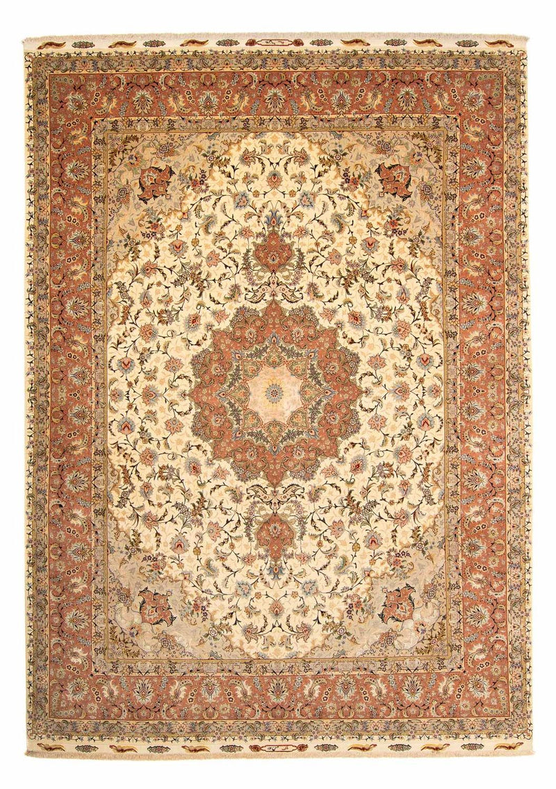 Perzisch tapijt - Tabriz - Royal - 413 x 297 cm - bruin