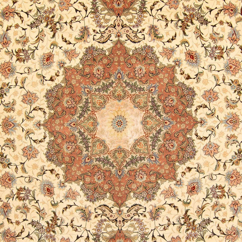 Perzisch tapijt - Tabriz - Royal - 413 x 297 cm - bruin