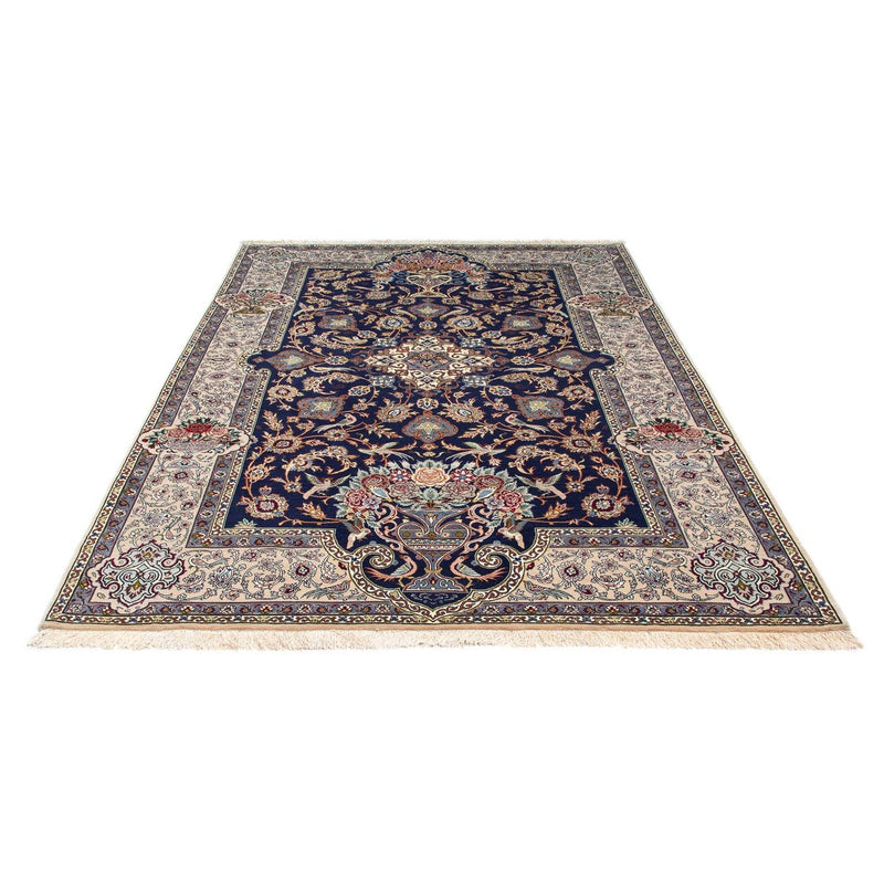 Perzisch tapijt - Isfahan - Premium - 235 x 160 cm - donkerblauw