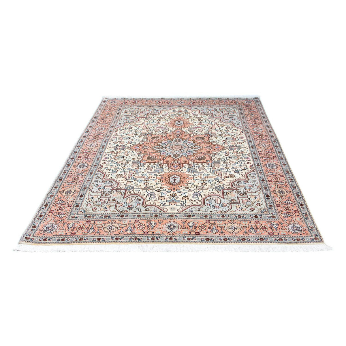Perzisch tapijt - Tabriz - Royal - 202 x 150 cm - beige