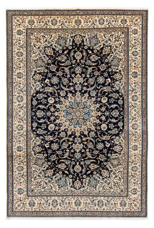 Perzisch tapijt - Nain - Koninklijk - 309 x 203 cm - zwart