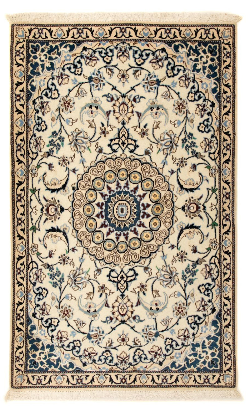 Perzisch tapijt - Nain - Koninklijk - 135 x 85 cm - beige