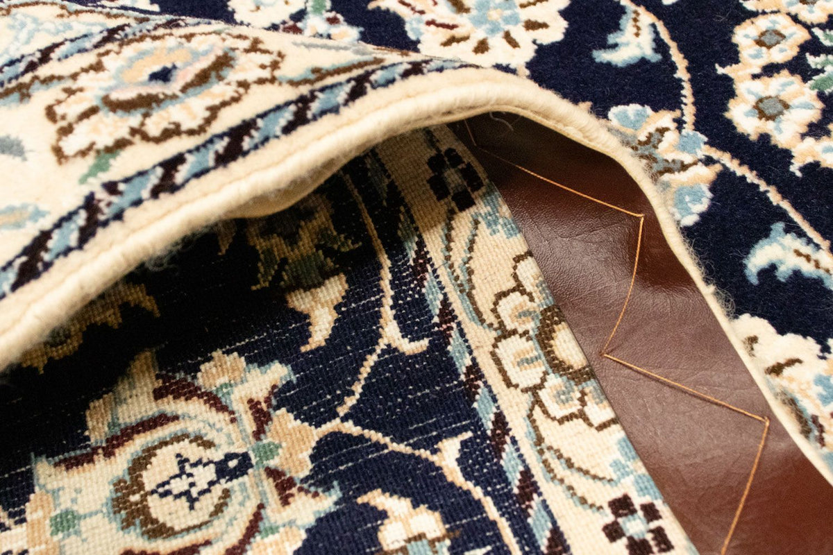 Perzisch tapijt - Nain - Koninklijk - 128 x 87 cm - donkerblauw