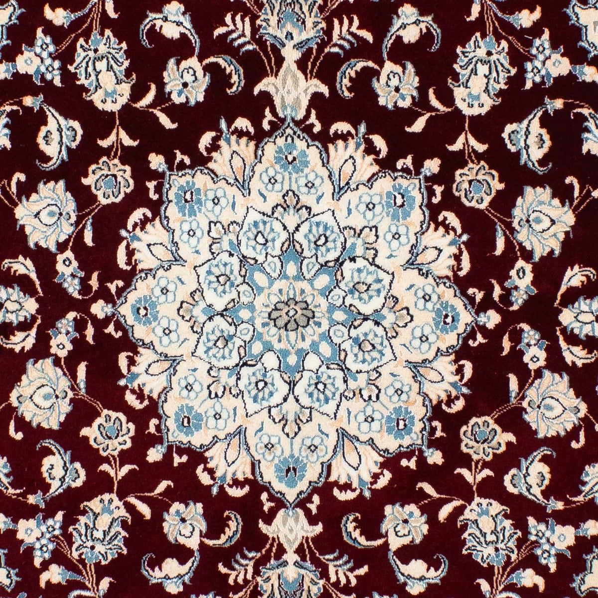 Perzisch tapijt - Nain - Koninklijk vierkant  - 156 x 145 cm - donkerrood