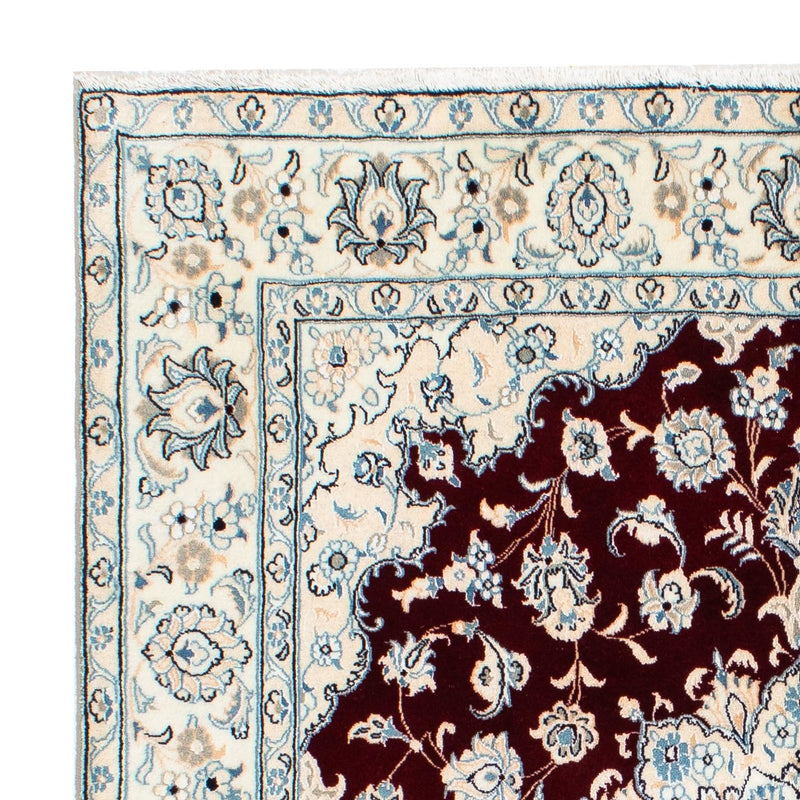 Perzisch tapijt - Nain - Koninklijk vierkant  - 156 x 145 cm - donkerrood