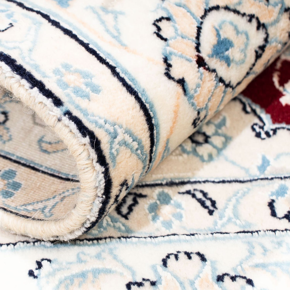 Perzisch tapijt - Nain - Koninklijk vierkant  - 156 x 145 cm - donkerrood